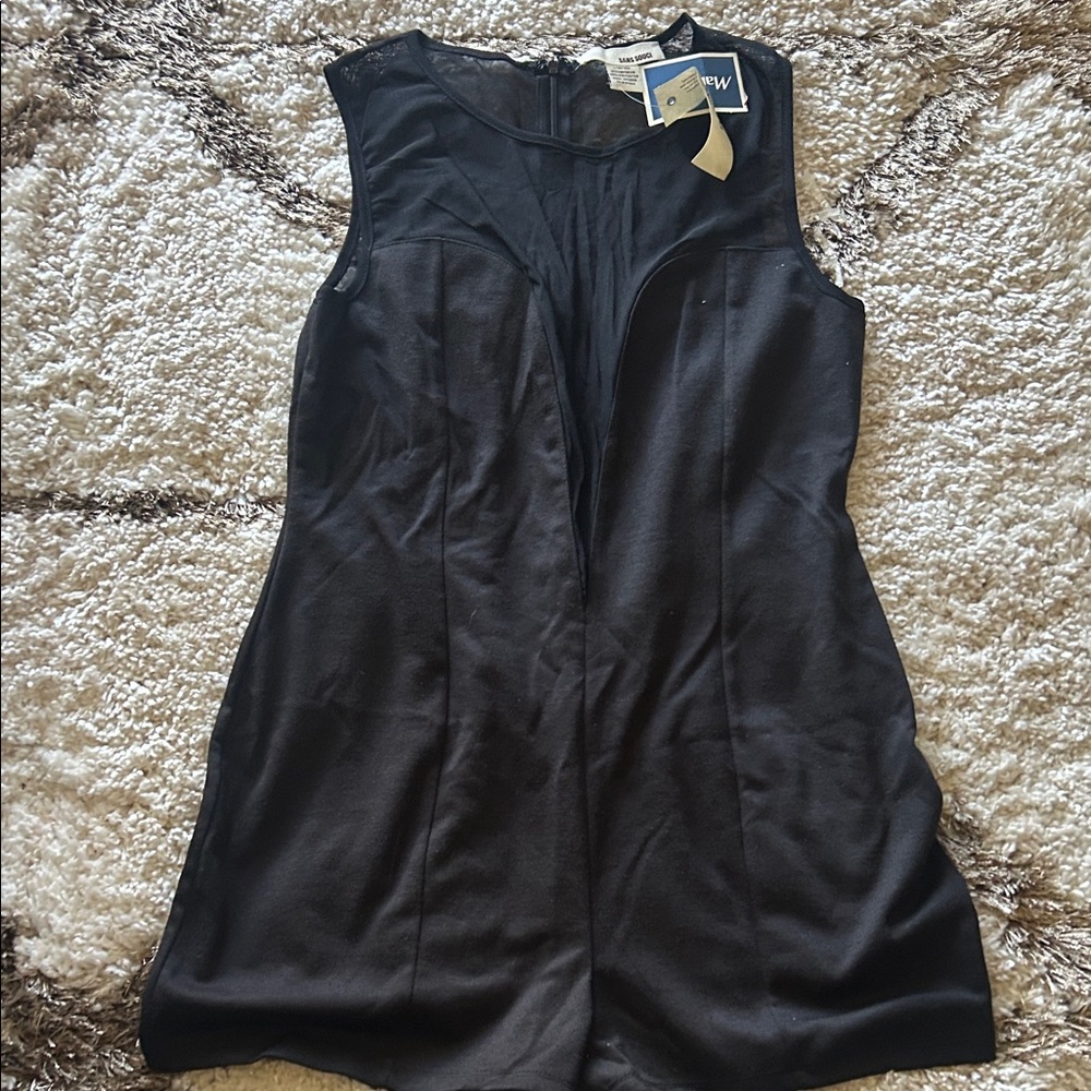 a new day Black Sleeveless Mini Dress